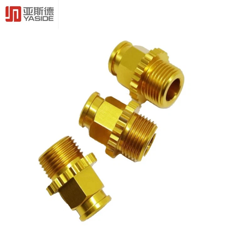 Brass CNC Machined Parts Pipe Fittings Components